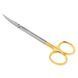 Ножницы хирургические изогнутые Kelly Surgical Scissors Curved 160мм UNICORN Medical Instruments № 3510/TC Gold (Tungsten Carbide Inserts) фото 1 3510/TC