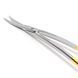 Ножницы хирургические S-образные с двойным изгибом La Grande Double Curved Surgical Scissors 115мм UNICORN Medical Instruments № 3525/TC Gold (Tungsten Carbide Inserts) фото 3 3525/TC
