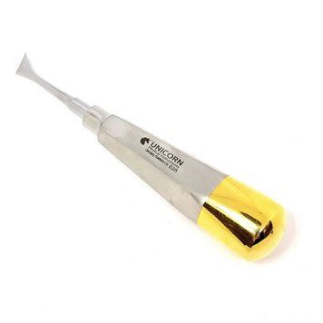 Елеватор Cryer Root Elevator Left лівий 12мм UNICORN Medical Instruments № E25 Gold фото E25