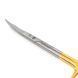 Ножиці хірургічні вигнуті Goldman-Fox Surgical Scissors Curved 130мм UNICORN Medical Instruments № 3519/TC Gold (Tungsten Carbide Inserts) фото 2 3519/TC
