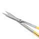 Ножиці хірургічні прямі Goldman-Fox Surgical Scissors Straight 130мм UNICORN Medical Instruments № 3518/TC Gold (Tungsten Carbide Inserts) фото 3 3518/TC
