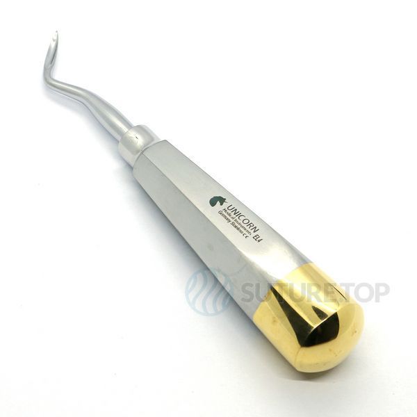 Элеватор Schmeckebier Root Elevator Left левый 3мм UNICORN Medical Instruments № EL4 Gold фото EL4