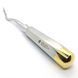 Элеватор Schmeckebier Root Elevator Left левый 3мм UNICORN Medical Instruments № EL4 Gold фото 4 EL4