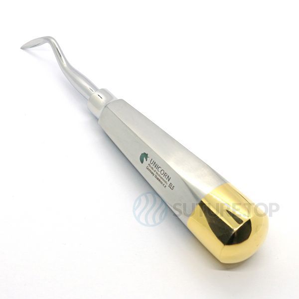 Элеватор Schmeckebier Root Elevator Right правый 3мм UNICORN Medical Instruments № EL5 Gold фото EL5