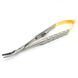 Иглодержатель Castroviejo Needle Holder curved изогнутый 150мм UNICORN Medical Instruments № 1924/TC 150mm Gold (Tungsten Carbide Inserts) фото 2 1924/TC