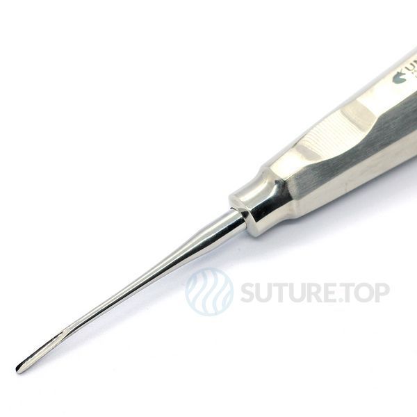 Элеватор Root Elevator 2мм curved Long изогнутый удлиненный 165мм UNICORN Medical Instruments № 218В фото 218B