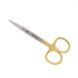 Ножиці хірургічні прямі Iris Surgical Scissors Straight 115мм UNICORN Medical Instruments № 3511/TC Gold (Tungsten Carbide Inserts) фото 4 3511/TC