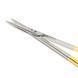 Ножиці хірургічні прямі Iris Surgical Scissors Straight 115мм UNICORN Medical Instruments № 3511/TC Gold (Tungsten Carbide Inserts) фото 3 3511/TC