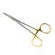 Голкотримач Halsey Needle Holder 130мм UNICORN Medical Instruments № 1748 TC Gold (Tungsten Carbide Inserts) фото 1 1748 TC