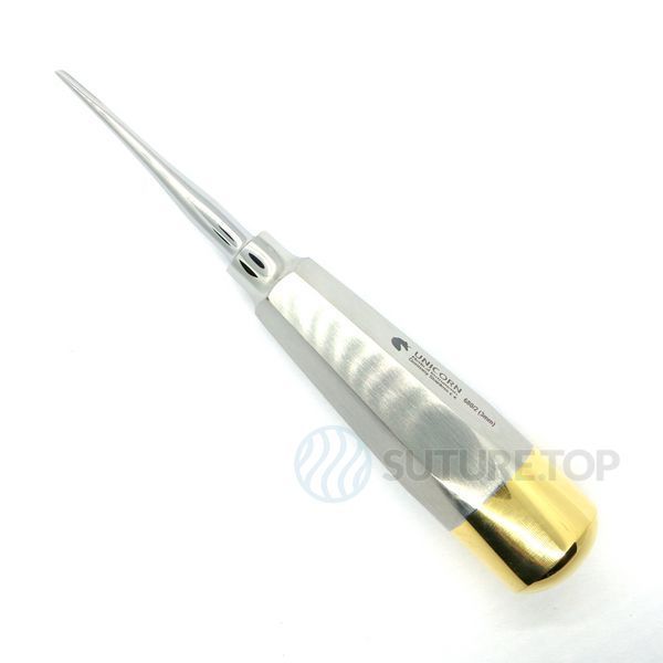 Елеватор Root Elevator 3мм UNICORN Medical Instruments № 680/2 3mm Gold фото 680/2 3mm